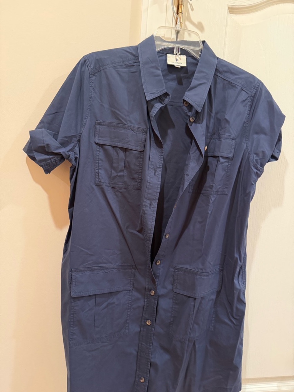 Tuckernuck Navy Blue Button-Down Shirt Dress - New- never worn.